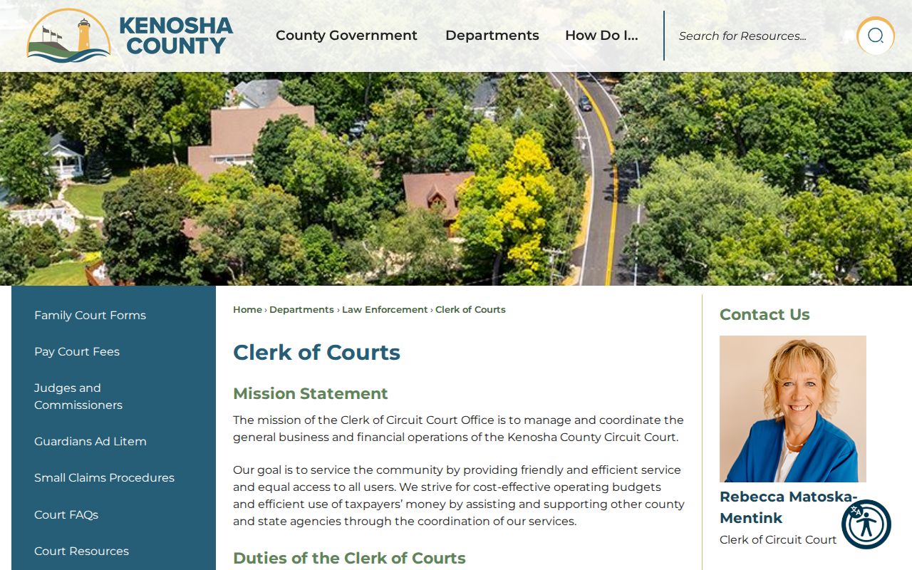 Kenosha County court docket Clerk records hub
